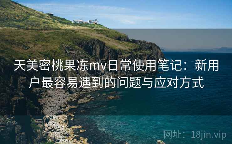 天美密桃果冻mv日常使用笔记：新用户最容易遇到的问题与应对方式