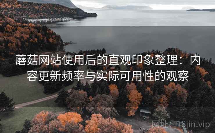 蘑菇网站使用后的直观印象整理：内容更新频率与实际可用性的观察