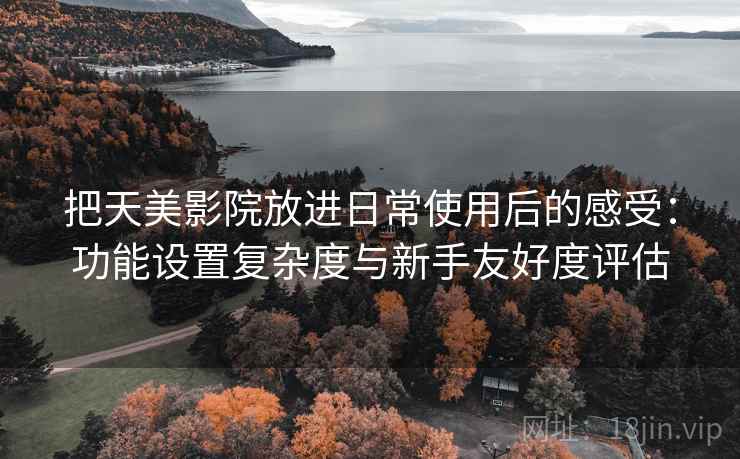 把天美影院放进日常使用后的感受:功能设置复杂度与新手友好度评估 把天美影院放进日常使用后的感受:功能设置复杂度与新手友好度评估