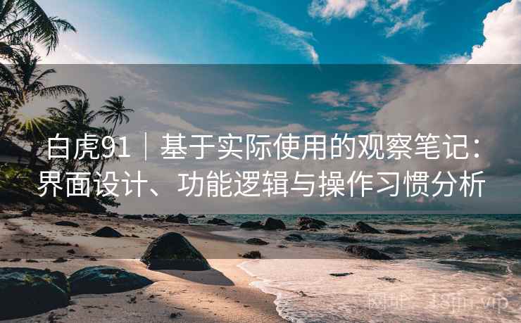 白虎91｜基于实际使用的观察笔记：界面设计、功能逻辑与操作习惯分析