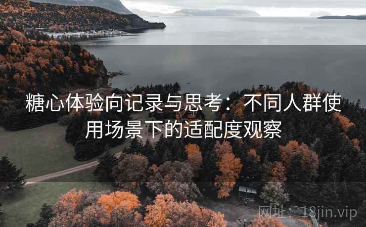 糖心体验向记录与思考：不同人群使用场景下的适配度观察