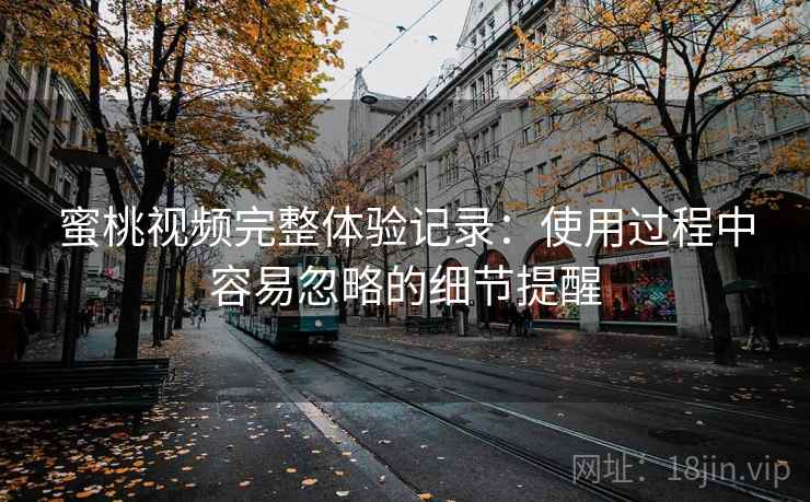 蜜桃视频完整体验记录：使用过程中容易忽略的细节提醒