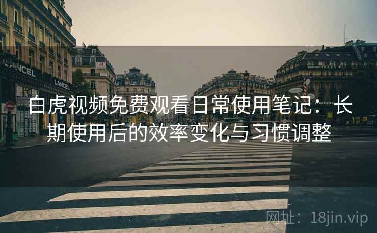 白虎视频免费观看日常使用笔记：长期使用后的效率变化与习惯调整