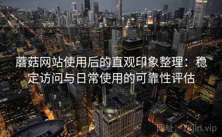 蘑菇网站使用后的直观印象整理：稳定访问与日常使用的可靠性评估