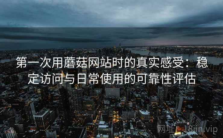 第一次用蘑菇网站时的真实感受:稳定访问与日常使用的可靠性评估 第一次用蘑菇网站时的真实感受:稳定访问与日常使用的可靠性评估