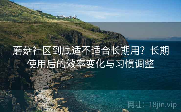 蘑菇社区到底适不适合长期用？长期使用后的效率变化与习惯调整