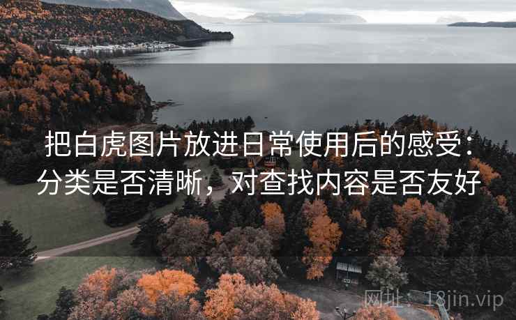 把白虎图片放进日常使用后的感受:分类是否清晰,对查找内容是否友好 把白虎图片放进日常使用后的感受:分类是否清晰,对查找内容是否友好